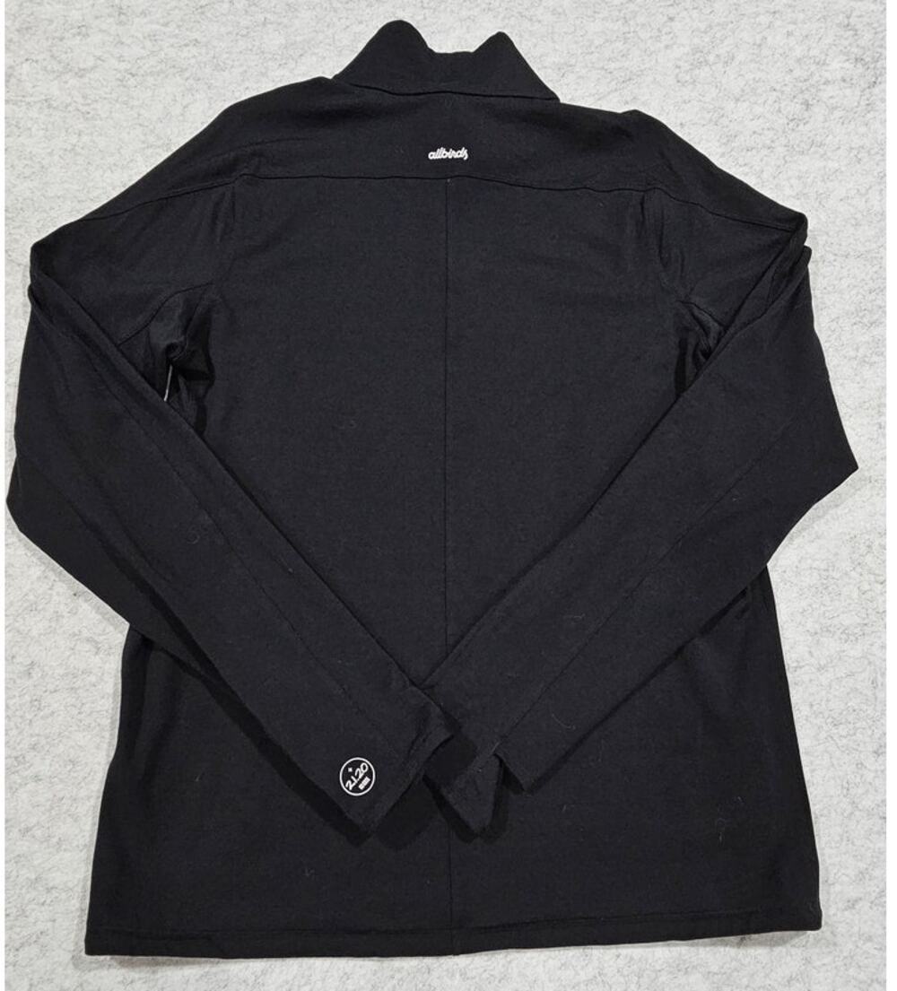 Allbirds Mens Lyocell Quarter Zip Pullover Sweater Black, 21.20 Sz M